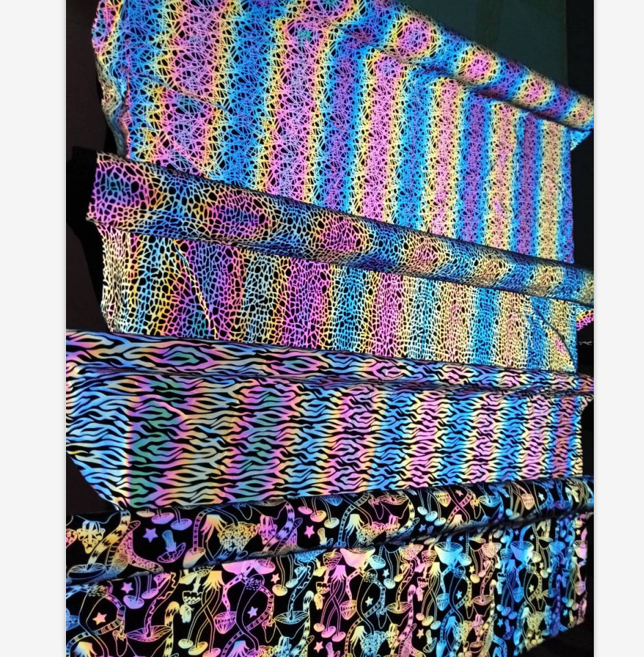 다채로운 얼룩말 인쇄 스트레치 천