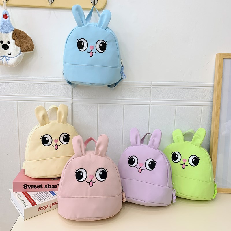 Jardín de infantes mochila de bebés dibujos animados bonitos conejos mochila para niños y niñas 2025 nuevo comercio exterior mochila para niños