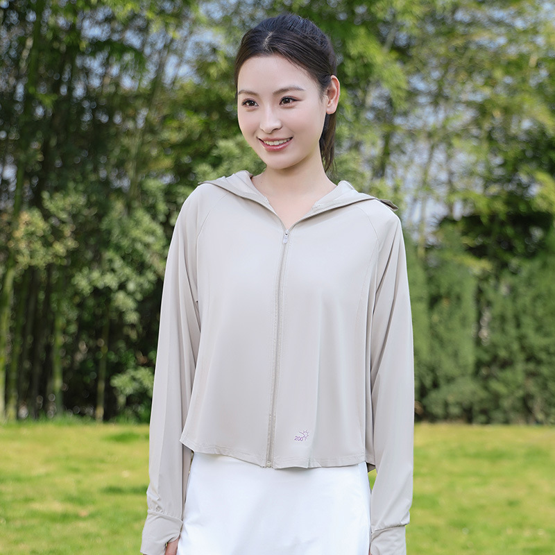2025 新しい日焼け止め服アイスシルク抗 UV 日焼け止め服夏の海辺の肌の服屋外ルーズコート服|undefined