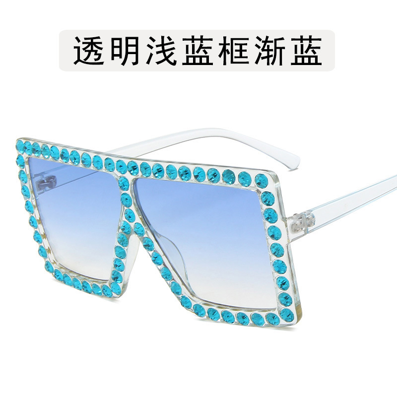 Transparent light blue box gradually blue