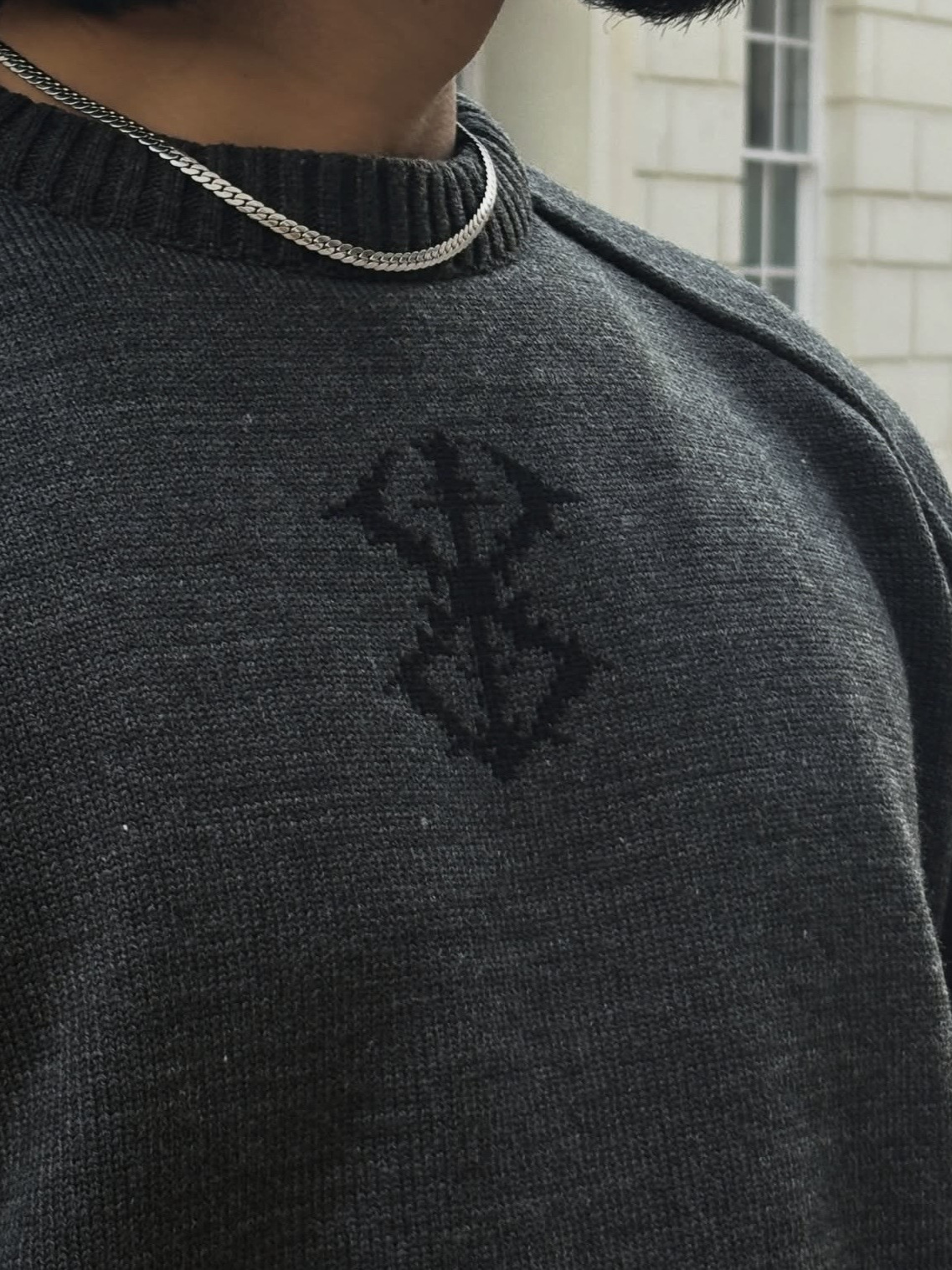 Suéter americano transfronterizo caliente otoño y invierno nuevo estilo masculino y femenino Jacquard deportivo casual cuello redondo blusa de punto