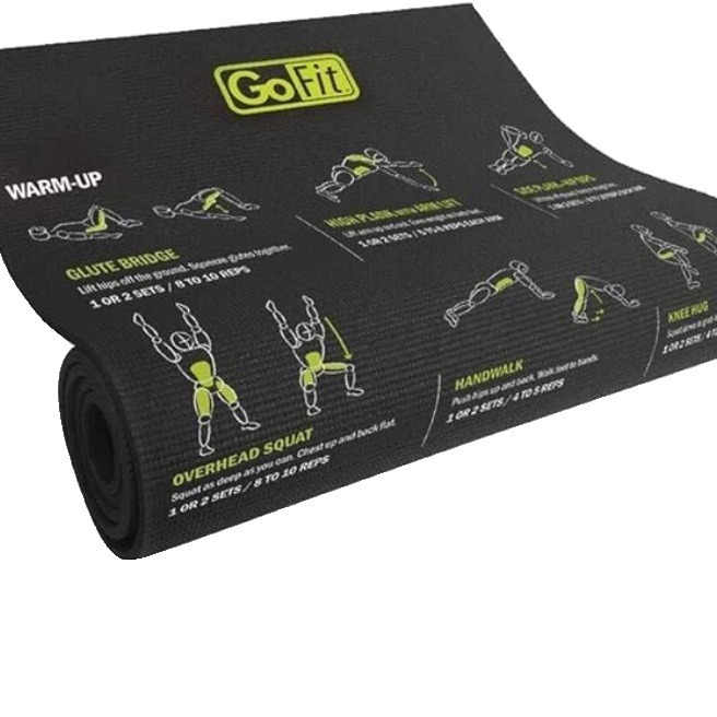 GoFitプロヨガマット滑り止めスポーツフィットネスヨガマットミュートショックトレーニングプラティパッドGF-GDM|undefined