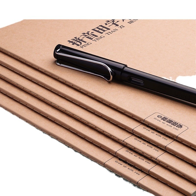 16K Chino pinyin Libro de La Escuela Primaria Nacional de los estudiantes unificado estándar pinyin libro de Papel kraft de primer grado pinyin Tian carácter de cuadrícula