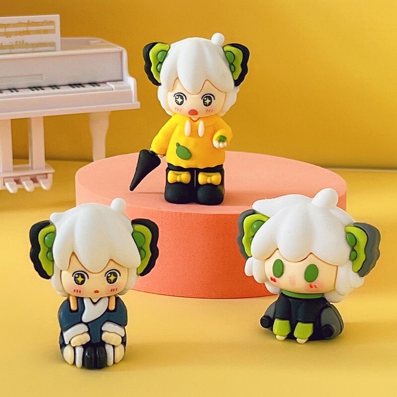 In-Stock Ro Xiaohei Chronicles 2 Merchandise Toys Figurines Desktop Decoration Keychain Pendant Doll Ornaments 4cm Wholesale