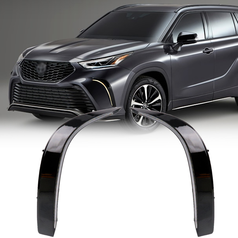 Aplicable a Toyota 21 - 22 nueva corona de tierra luz de niebla delantera LED renovación de luz de conducción diurna luz de dirección de agua corriente