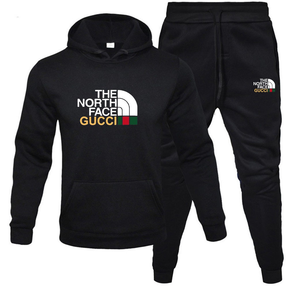 Venta caliente transfronteriza hombres otoño e invierno sudadera con capucha traje de suéter más terciopelo cálido traje casual suéter deportivo al por mayor