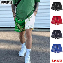 夏季男士运动短裤美式青年潮牌五分裤男网眼速干跑步训练沙滩裤子