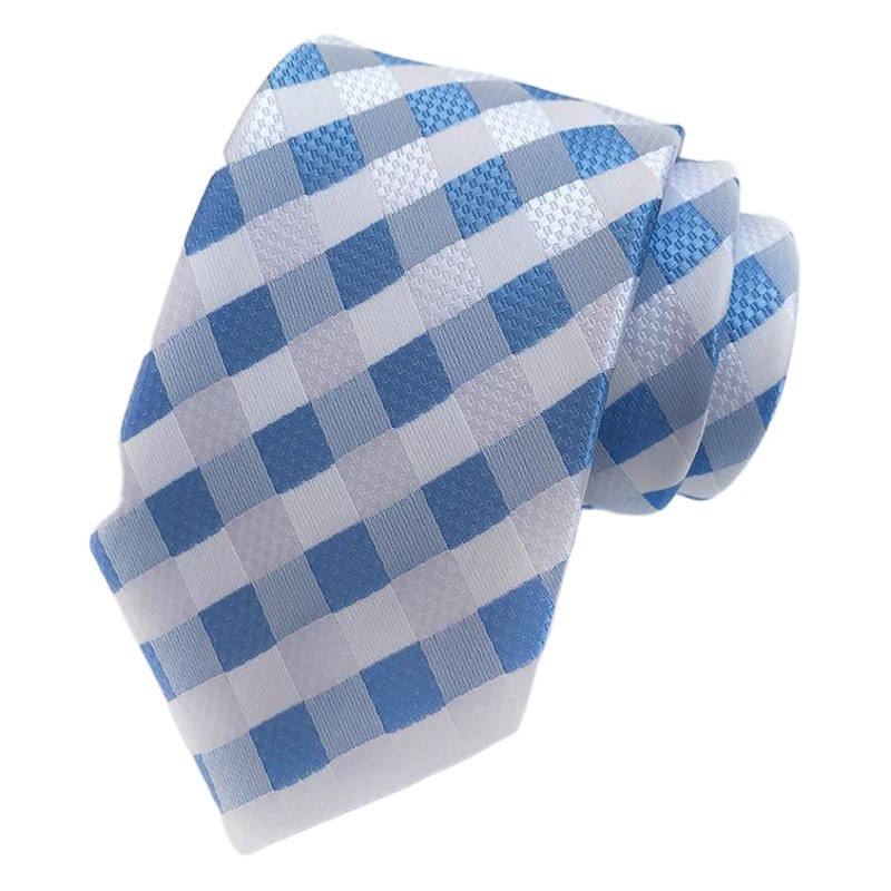 Corbata de poliéster de los hombres jacquard raya fabricante de suministro de comercio exterior en stock al por mayor