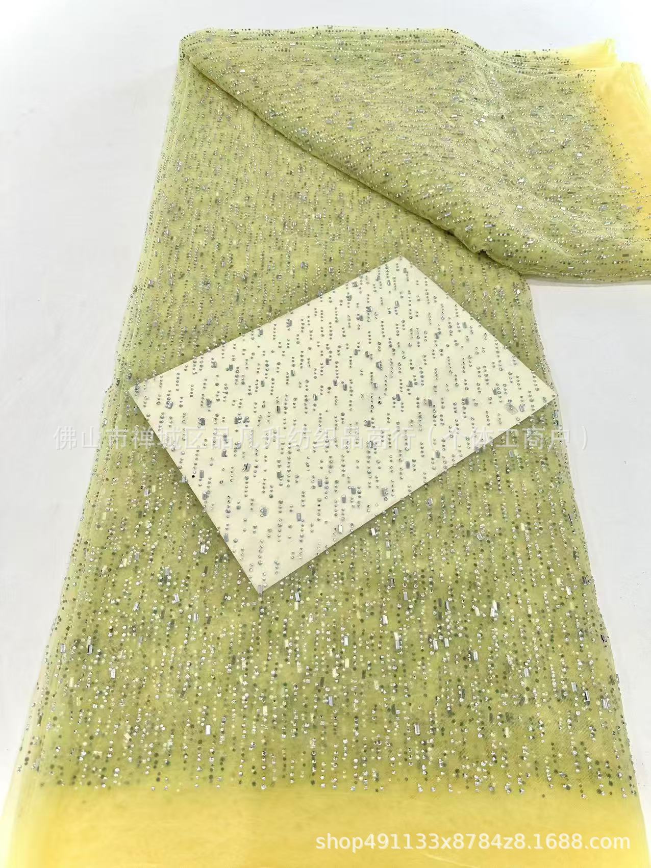 Tejido de diamante caliente tela de malla de diamante imitación tela de malla de diamante australiana ropa de moda de mujer ropa de moda bolsa accesorios tela