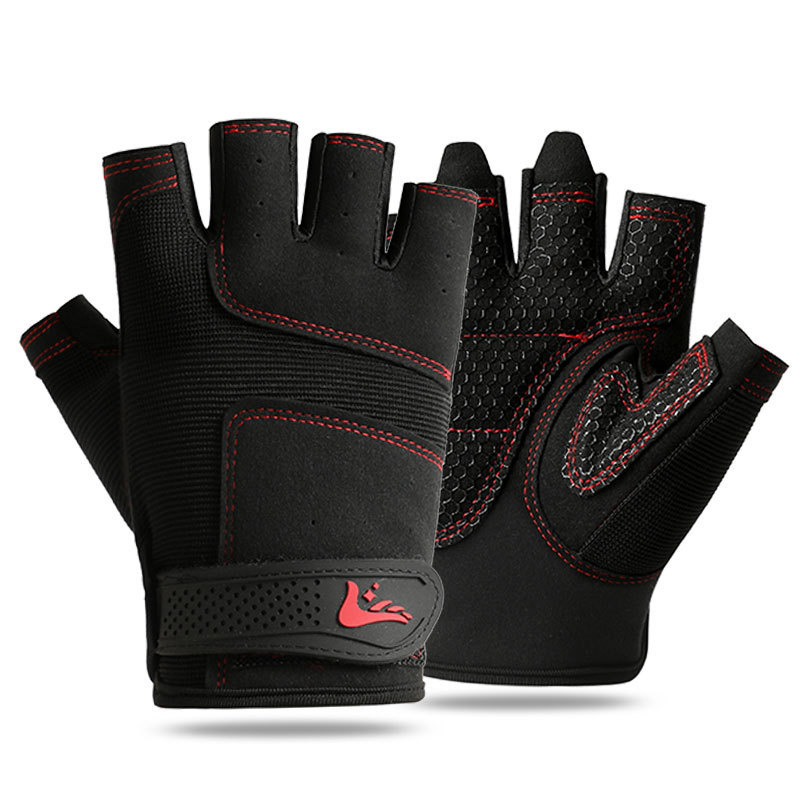 Guantes de gimnasio para hombres y mujeres al aire libre antideslizante resistente al desgaste alargado muñeca protector deportivo transpirable montar guantes anticapullo