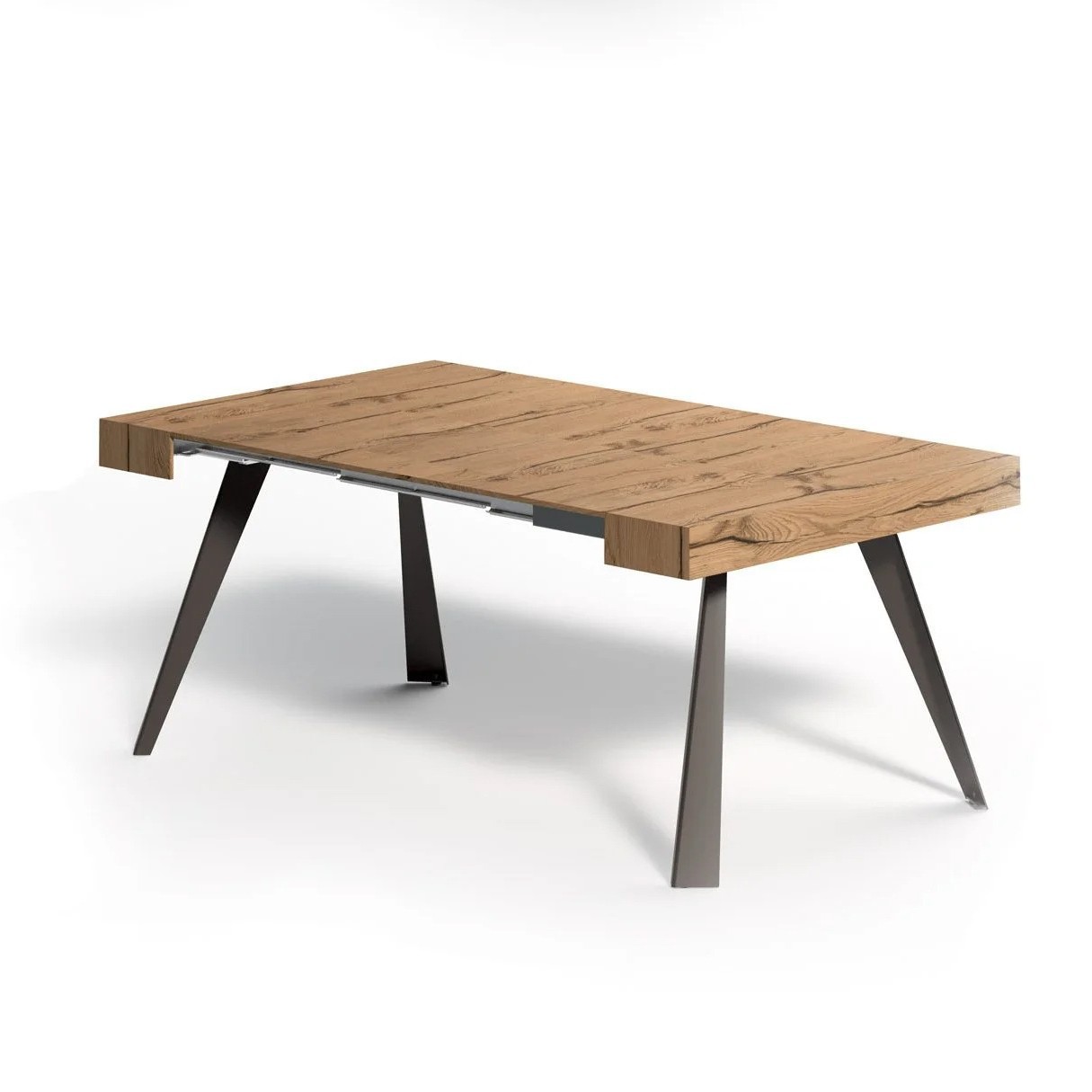 Mesa de comedor telescópica de madera maciza minimalista moderna, mesa de porche de sala de estar, mesa de comedor que ahorra espacio, mesa pequeña rectangular más grande