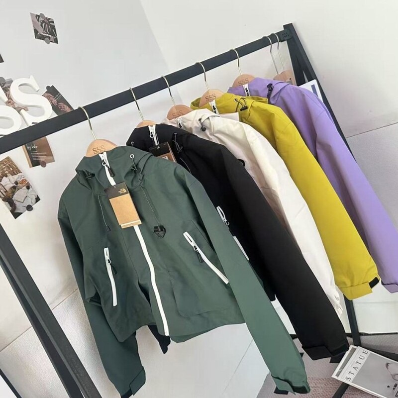 Jacket Women's Spring & Fall Sports Jacket Waterproof Trendy Brand Casual Windbreaker High-End North Face Outerwear Embroider