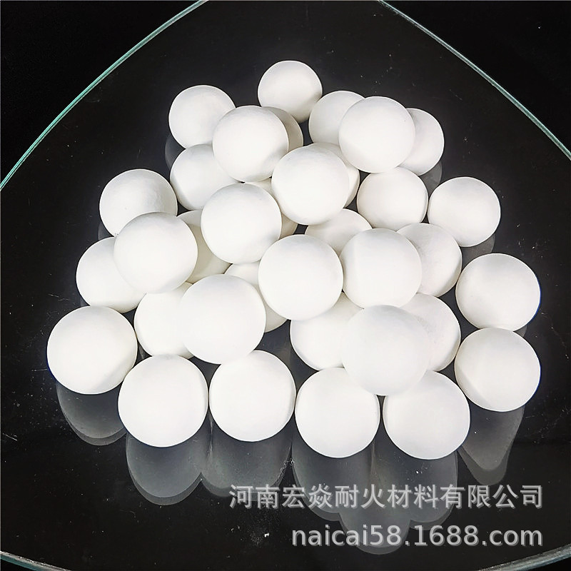 供应蓄热烧嘴化铝炉用直径25mm使用温度1700度氧化铝刚玉球