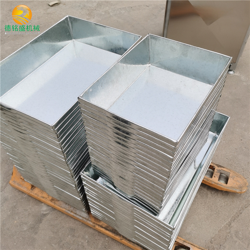 长春猪肚子冷冻盒 镀锌板食品冷冻周转盘 载重十公斤的速冻盘