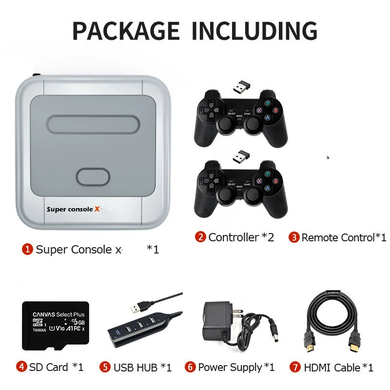 R8 Super Console X game machine box 4K HD 3D double nostalgic 50,000 game PS1 PSP