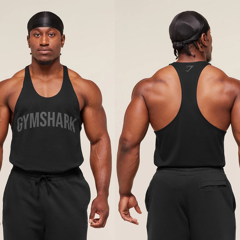 Gymshark New Men's Slim-Fit Sports Casual Running Fitness Basketball Quick-Drying Elastic Sleeveless Vest