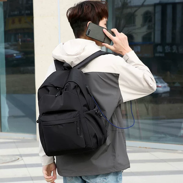 2023 New Backpack Water-repellent Fabric Large Capacity Backpack for 15.6-inch Notebook