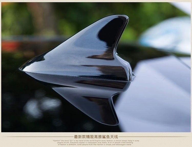 Cross-Border Factory Direct Sales car roof shark fin decorative antenna modified tail shark fin universal punch-free