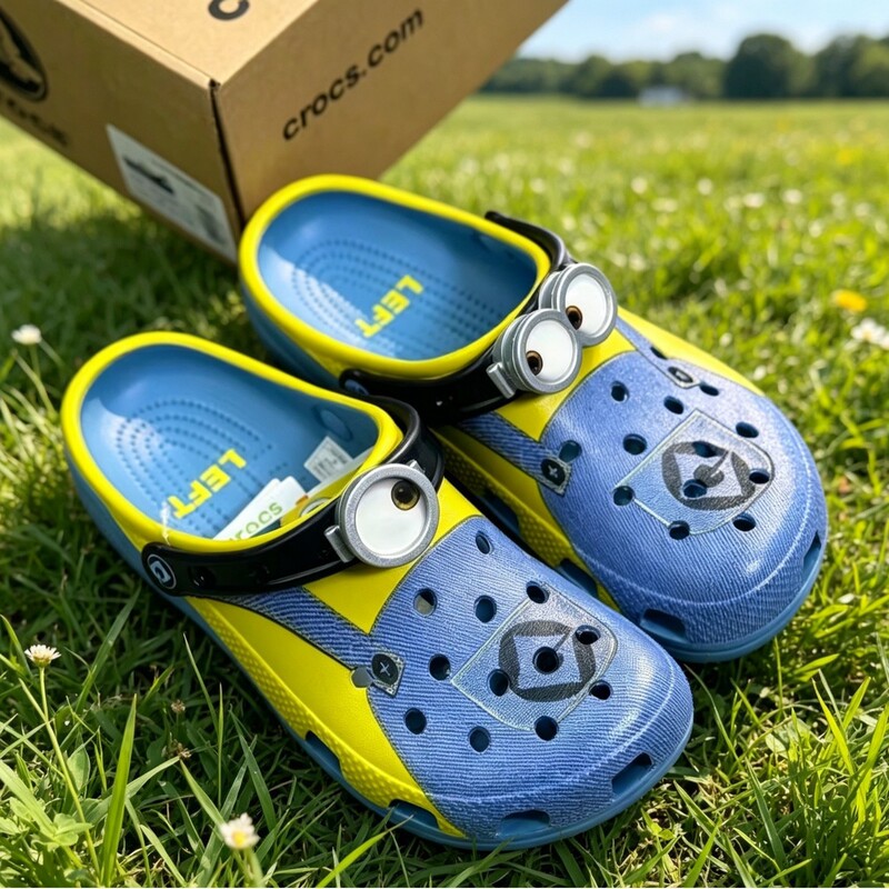 Cross Star Transfer Print Minions Adult and Children's Parent-Child Clogs Sandals Beach Shoes Wholesale Cross Star Transfer Print Minions Adult and Children's Parent-Child Clogs Sandals Beach Shoes Wholesale
