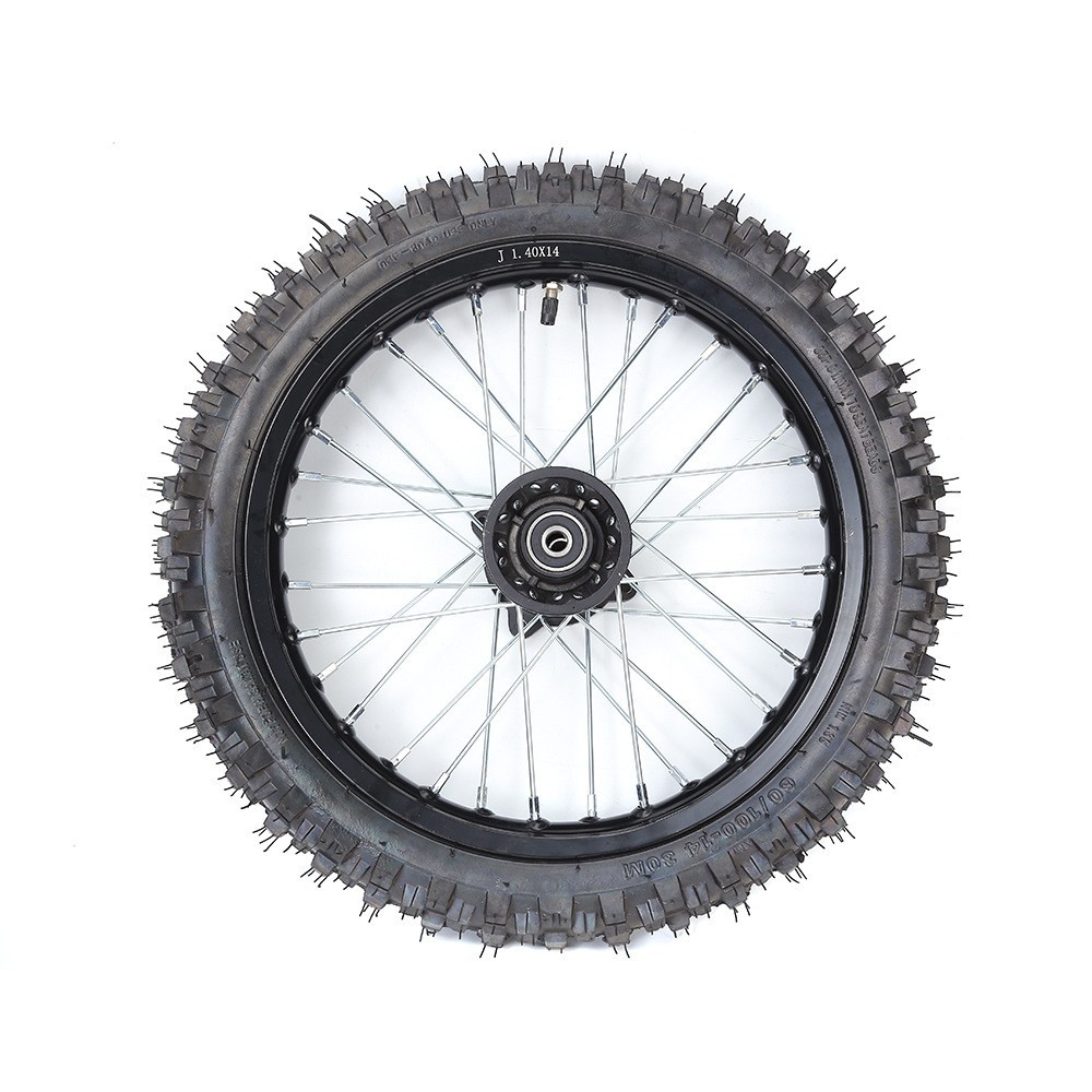 14inch Off-Road Motorcycle 1.85X 14inch Aluminum Alloy Disc Brake Width Hub 60/100-14 30m Tire