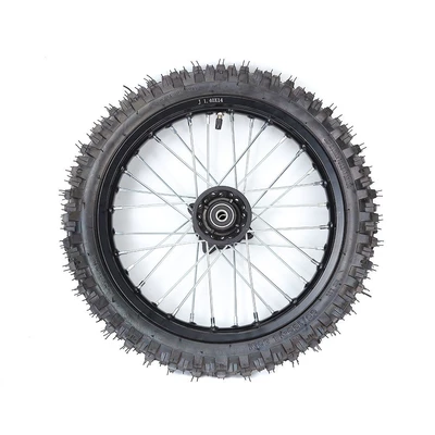 14inch Off-Road Motorcycle 1.85X 14inch Aluminum Alloy Disc Brake Width Hub 60/100-14 30m Tire (Motorcycle wheel hub) - 185x14-inch-aluminum-alloy-disc-brake-amplitude-strip-decal-wheel-ten-tires