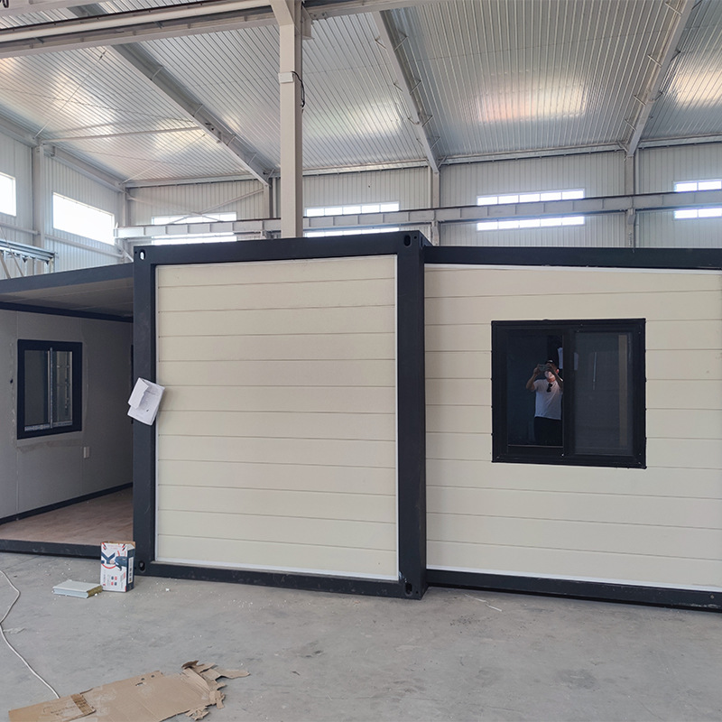 Casa móvil de contenedor plegable de doble ala transfronteriza 3 - en - 1 expansión al aire libre casa integrada móvil