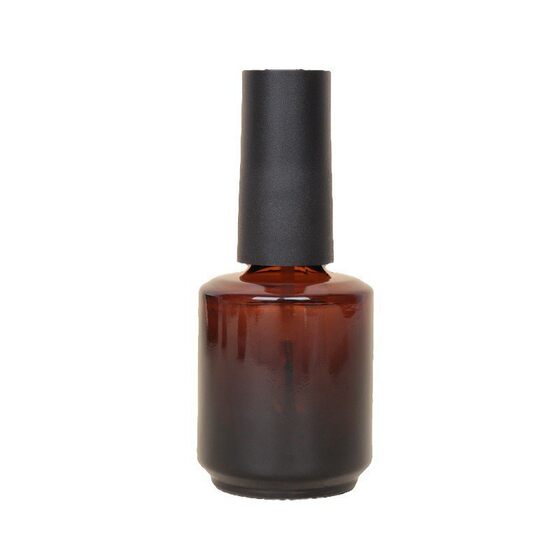 in stock 15ml Nail Polish Plastic Bottle Round Tea Transparent Nail Polish Bottle Split Black Avoidance Nail Polish Bottle Empty Bottle
