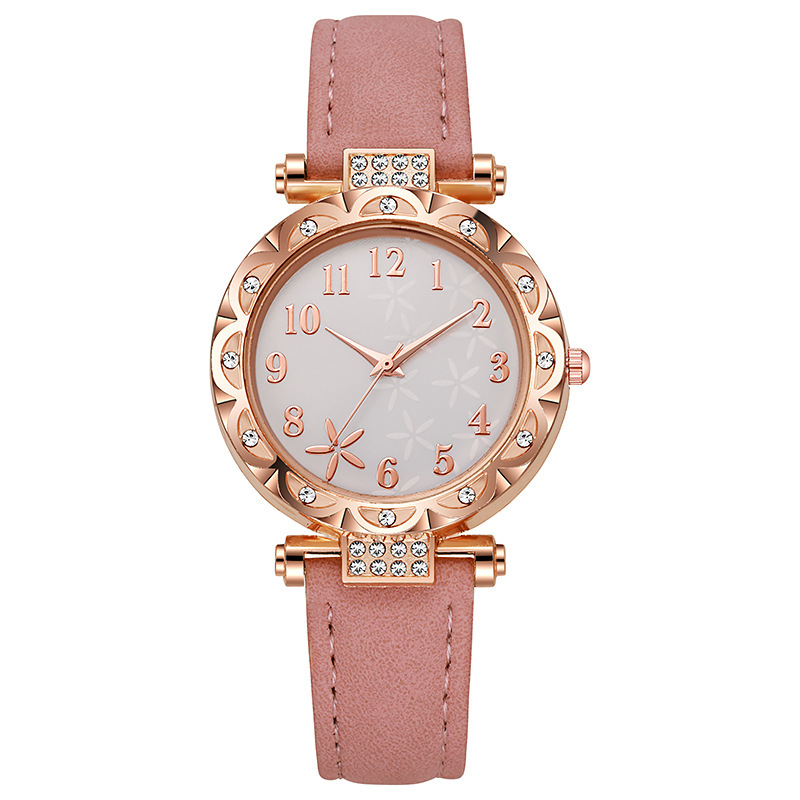 女子学生韓国版シンプルファッショントレンド防水カジュアル雰囲気クォーツレディースウォッチDouyinインターネットセレブと同じスタイルの腕時計