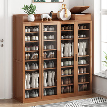 鞋柜家用门口简易鞋架子经济型实木大容量多层收纳防尘宿舍置物架