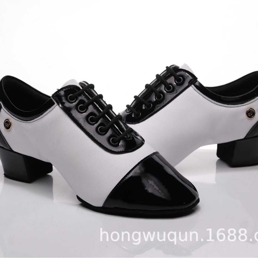 Latin Dance Shoes for Men, Indoor Soft Sole, Square Dance, Ballroom Dance, Children's Latin Dance Shoes, National Standard