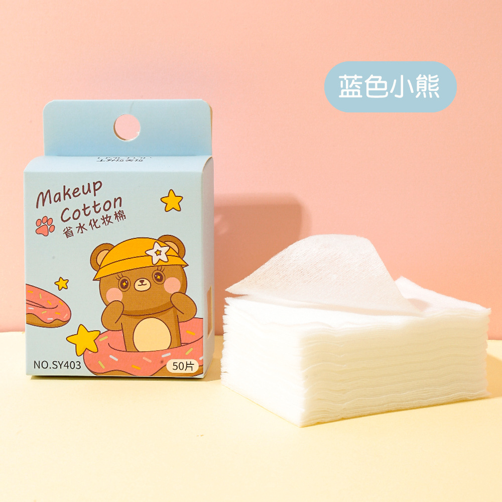 LMLTOP Algodón ligero y que ahorra agua 150 piezas Compresa húmeda pequeña y portátil, desmaquillante de algodón, parche de armadura en caja B1054