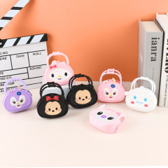 漫画シリコンバッグ子供のクロスボディバッグキーホルダーかわいいミニハンドバッグ収納ヘッドフォンバッグおもちゃバッグ