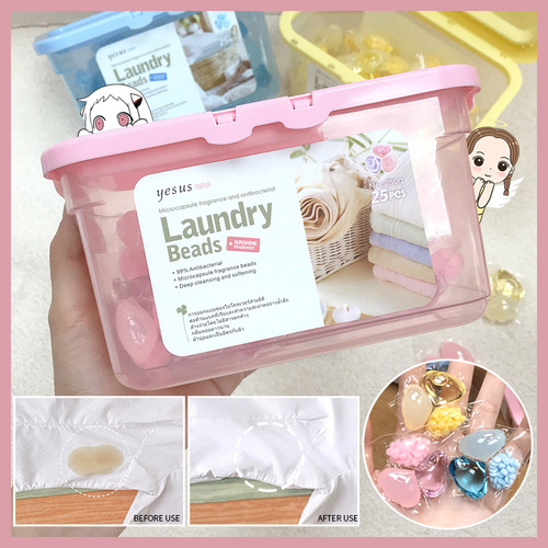 General Trade Thailand YESUS Clover Laundry Beads Laundry Detergent with Fragrance, Decontamination and Bacteria Removal Three-in-One
