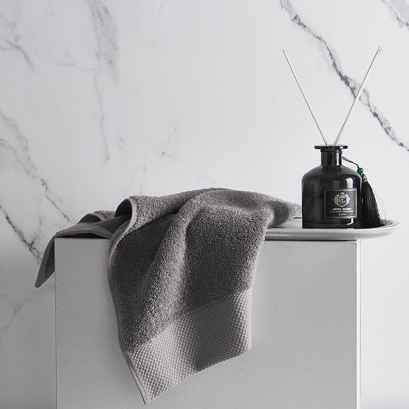 Star hotel absorbent towel barber shop beauty salon hotel gray gift towel wholesale custom logo