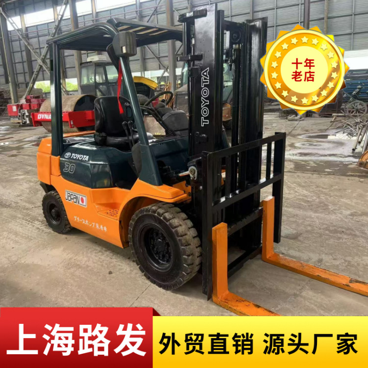 3吨叉车 二手进口原装丰田3吨电动叉车 3吨丰田电瓶叉车升高4.7米