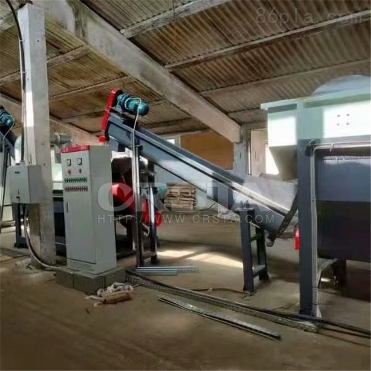 影音DVD碟片废料处置破碎清洗机 PC塑料碟片粉碎去墨清洗机