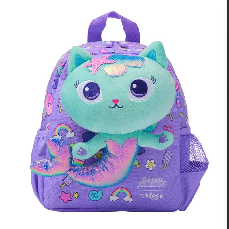 Australia Smiggle mochila escolar jardín de infantes mochila para niños mochila de dibujos animados bolsa de almacenamiento muñeca de felpa mochila escolar