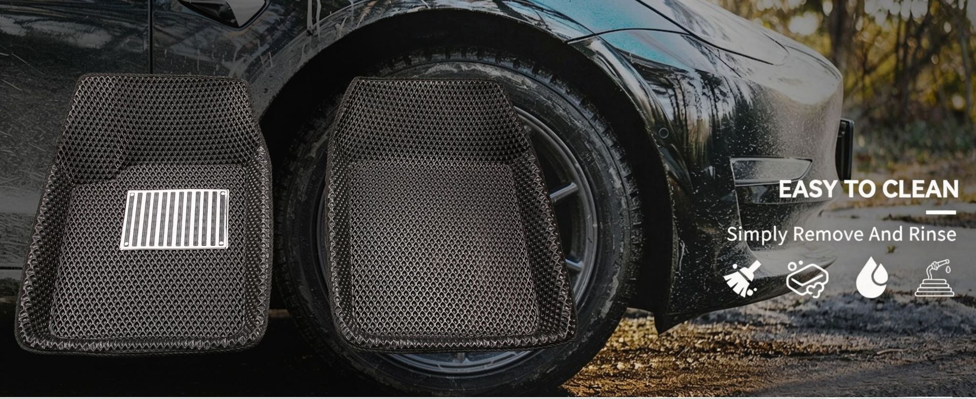 New cross-border car floor mats, universal, dirt-resistant, thickened, wear-resistant, non-slip, washable, wholesale for foreign trade