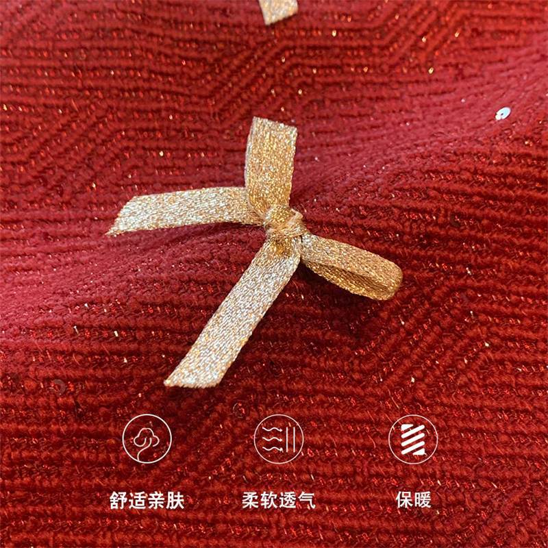 Vestido de Niña Dulce para Otoño e Invierno, Nuevo Estilo, Forrado de Felpa, Rojo, Ropa de Invierno para Niños, Vestido de Cumpleaños, Vestido de Princesa