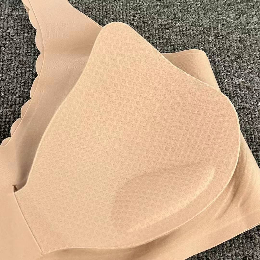 Nuevo algodón de látex sin marcas de alta calidad, chaleco de mujer sin anillo de acero, bra de yoga, ropa interior deportiva, mujer al por mayor
