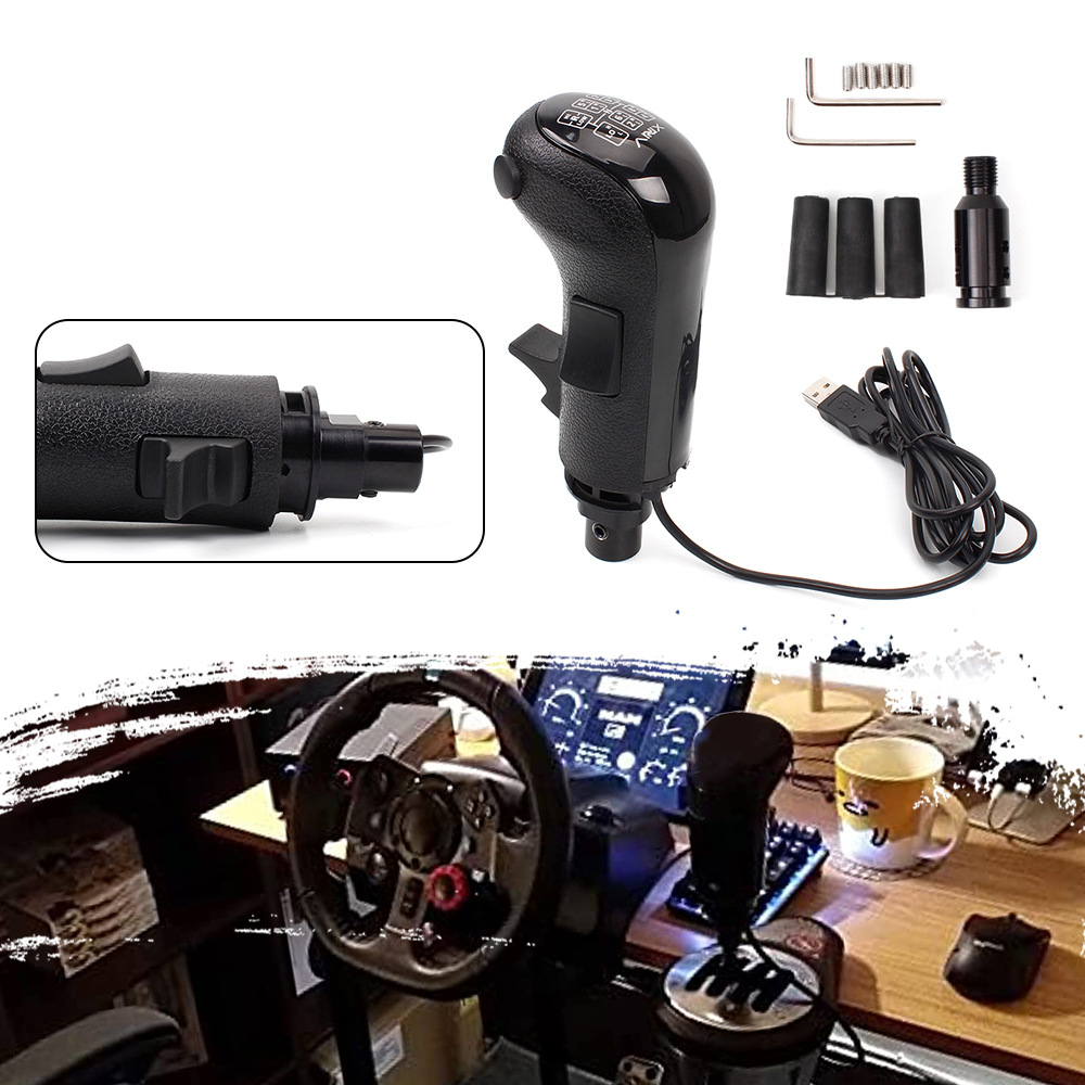 Racing Game Joystick Simulator Shifter Gear Head Handball Suitable For Logitech G29 G27 G25 Joystick