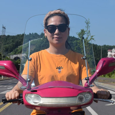 Motorcycle front windshield: Tempered Glass Battery Pedal