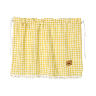 Car Sunshade Curtain Summer Cartoon Car curtains - yellow-and-white-checkered-bear-style