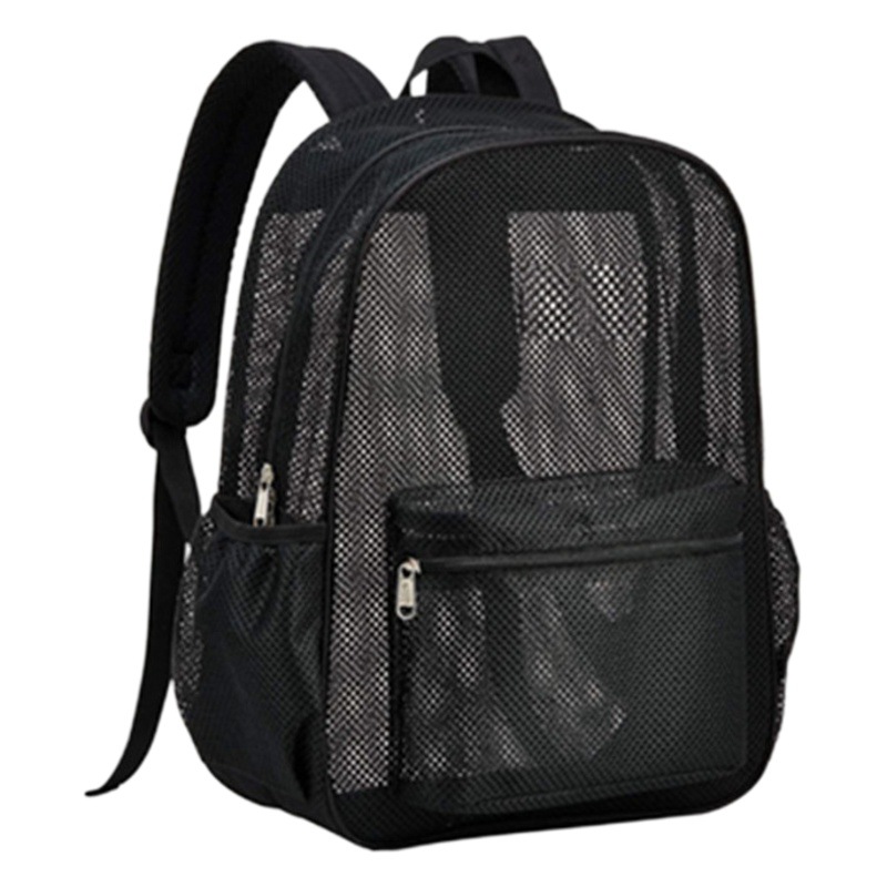 Spot Amazon's New Heavy-Duty Mesh Backpack Travel Sports Breathable Air Cushion Beach Backpack with Customized Logo