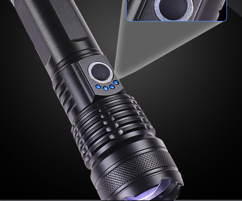 Strong Light Flashlight, Rechargeable, Ultra-Bright, Long-Range Flashlight, Portable, Multi-Functional Outdoor Led Light, Foreign Trade Wholesale