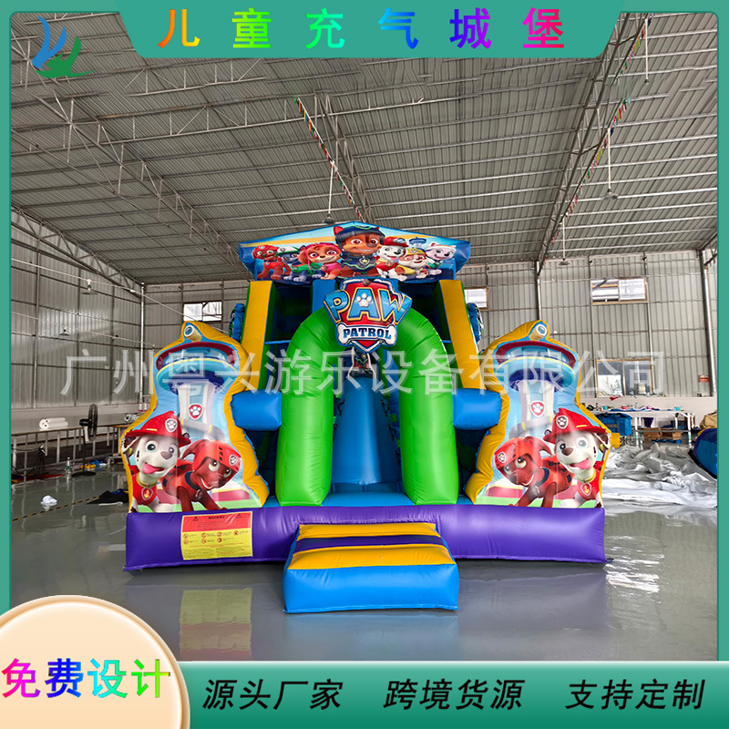 New Paw Patrol Home Inflatable Castle Outdoor Activities Inflatable Children's Play Trampoline Slide Manufacturer