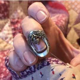 独立站新品 Open Nail Acorn Thimble家居开口钉橡子顶针工具