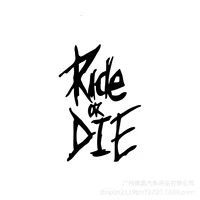 Внешняя торговля автомобильная наклейка Ride or Die езда или смерть светоотражающие наклейки для автомобиля мотоцикла велосипед наклейки