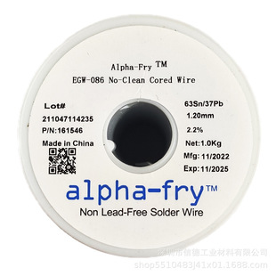 �۷����U�a��Alpha-Fry EGW-086 No-Clean Cored Wire 60Sn/40Pb