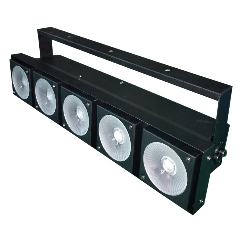 Luz LED de matriz de cinco cabezas Luz de matriz de cinco ojos Luz de oro ojo caballo corriendo luz rendimiento dot matrix bar KTV Luz de escenario